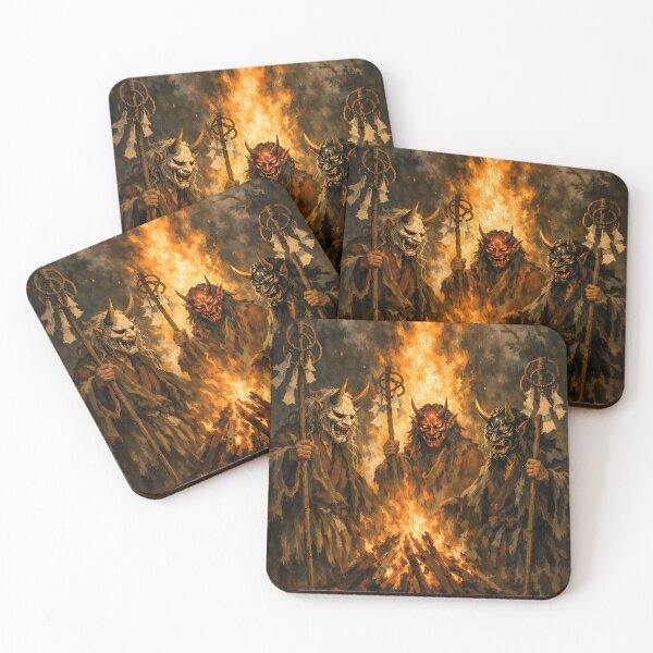 Item preview, Funeral Pyre Ritual - Japanese Hannya Demon designed and sold by bapupa.