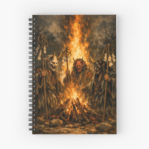 Item preview, Funeral Pyre Ritual - Japanese Hannya Demon designed and sold by bapupa.