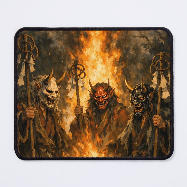Item preview, Funeral Pyre Ritual - Japanese Hannya Demon designed and sold by bapupa.