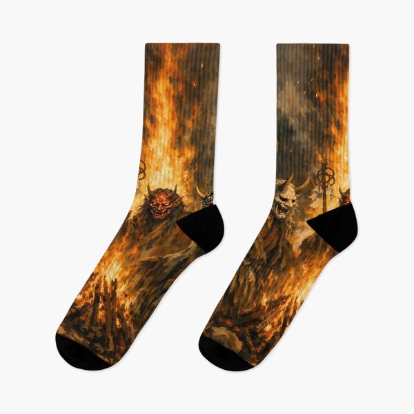 Item preview, Funeral Pyre Ritual - Japanese Hannya Demon designed and sold by bapupa.