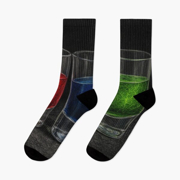 Item preview, Colorful Shot Glasses with Red Blue Green Liquid designed and sold by Ykvaere.
