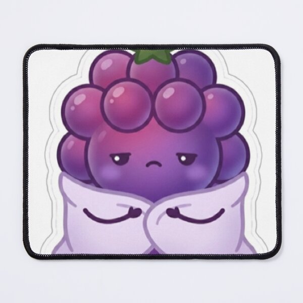 Item preview, Sleeping Grape Kawaii Sticker – Cozy Blanket Cute Aesthetic designed and sold by Dakochaaan.
