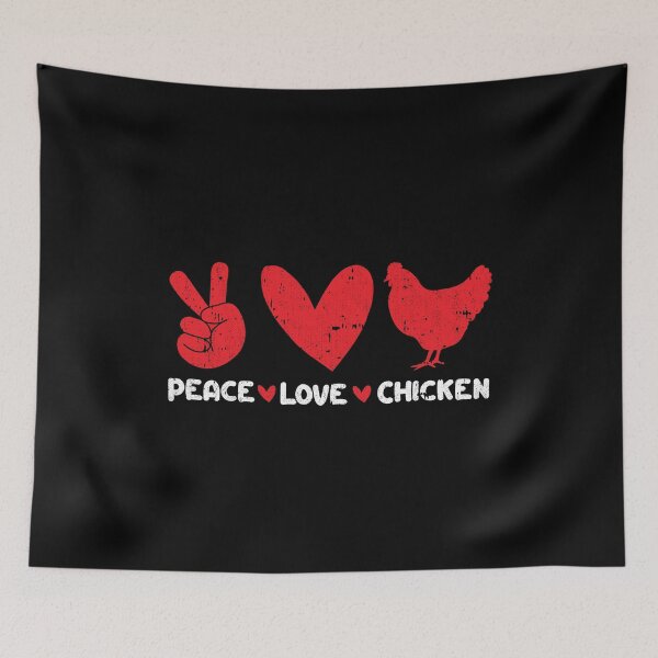 Item preview, Peace - Love - Chickens designed and sold by GabbyKash.