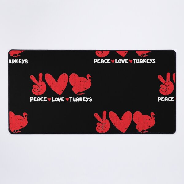 Item preview, Peace - Love - Turkeys Animals lover designed and sold by GabbyKash.