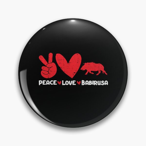 Item preview, Peace - Love - Babirusa Animals lover designed and sold by GabbyKash.