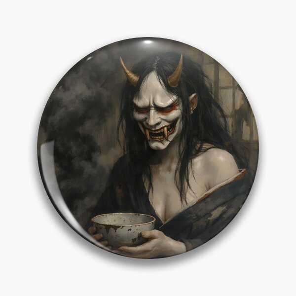 Item preview, Ruined Tea House Wraith - Japanese Hannya Demon designed and sold by bapupa.