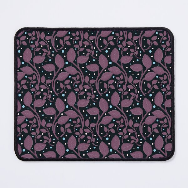 Item preview, Dark Purple Leaf Pattern, Elegant Botanical Print, Aesthetic Nature Design, Minimal Floral Repeat, Trendy All Over Print designed and sold by HopeAndHustle.