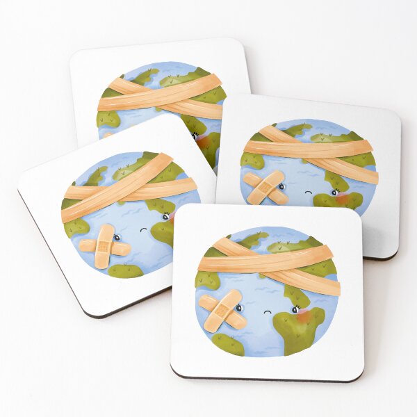 Item preview, Injured cute Earth  designed and sold by the-myro.