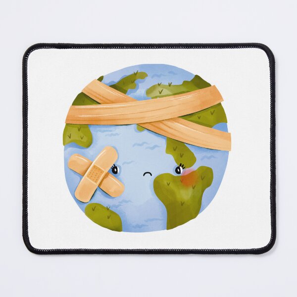 Item preview, Injured cute Earth  designed and sold by the-myro.