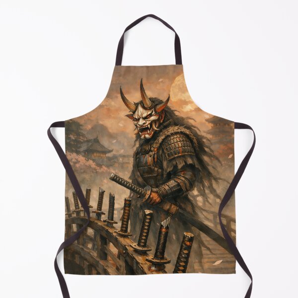 Item preview, Vermilion Bridge Guardian - Japanese Hannya Demon Art designed and sold by bapupa.