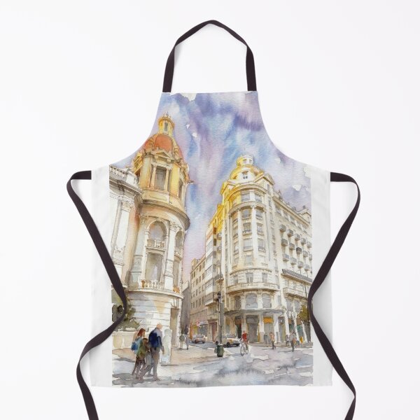 Item preview, Edificio Barrachina Valencia Acuarela Paisaje Urbano designed and sold by caracatita75.