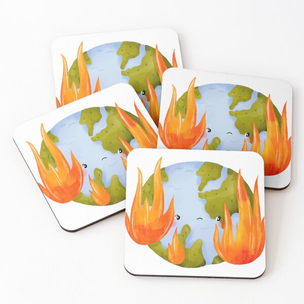 Item preview, Global warming Burning Earth designed and sold by the-myro.