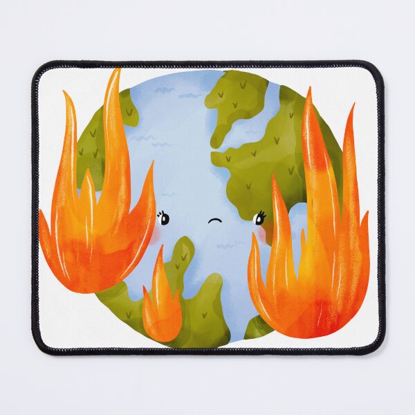 Item preview, Global warming Burning Earth designed and sold by the-myro.