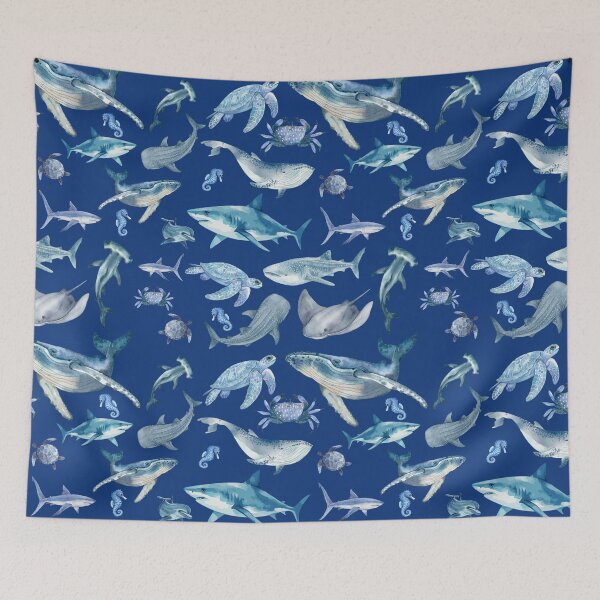 Item preview, Marine Life Pattern designed and sold by SunshineSales.