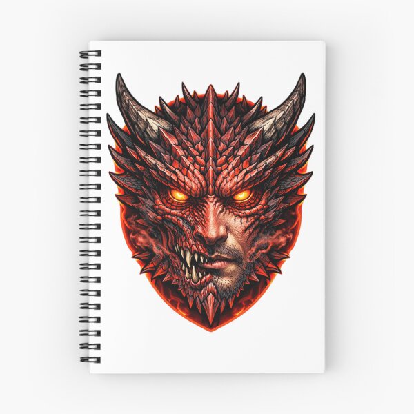 Item preview, Half Human Half Dragon Face – Fiery Hybrid Mythical Streetwear Sticker designed and sold by KrishAuraa.