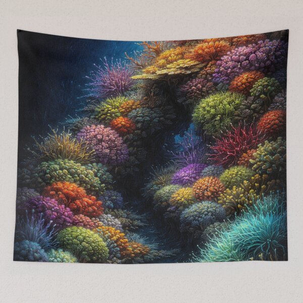 Item preview, Colorful Coral Reef Underwater Vibrant Marine Life designed and sold by Ykvaere.