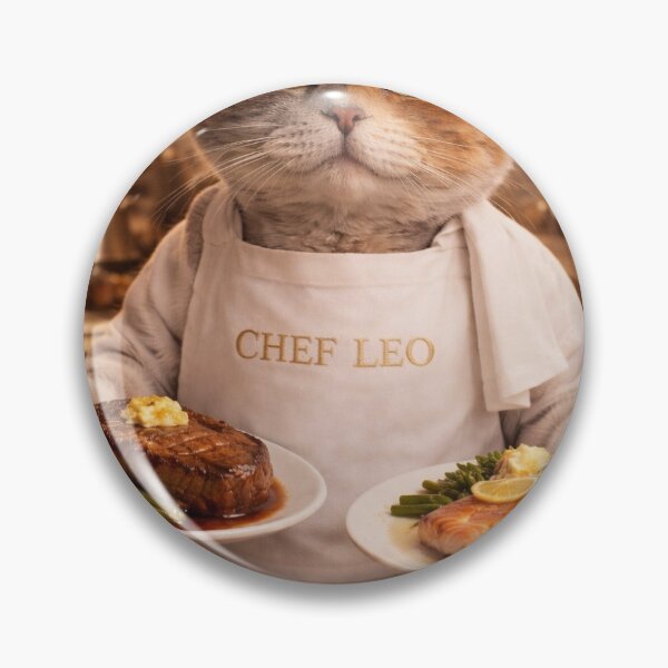 Artikelvorschau, Chef Cat wählt zwischen Steak und Lachs entworfen und verkauft von LovelyCatGalaxy.