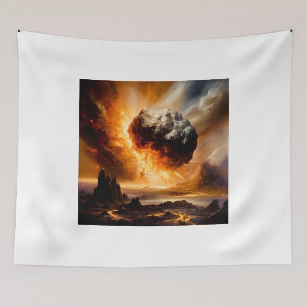 Item preview, Interstellar asteroid strike designed and sold by Island Art Studios.