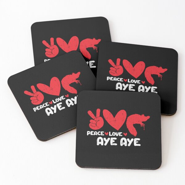 Item preview, Peace - Love - Aye Aye Animals lover designed and sold by GabbyKash.