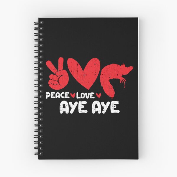 Item preview, Peace - Love - Aye Aye Animals lover designed and sold by GabbyKash.