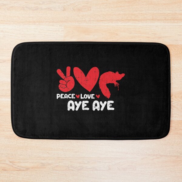Item preview, Peace - Love - Aye Aye Animals lover designed and sold by GabbyKash.