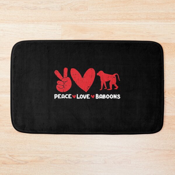 Item preview, Peace - Love - Baboons Animals lover designed and sold by GabbyKash.