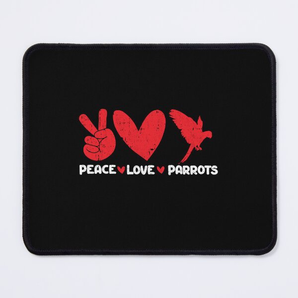 Item preview, Peace - Love - Parrots Animals lover designed and sold by GabbyKash.