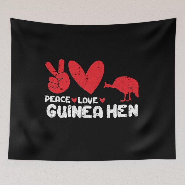 Item preview, Peace - Love - Guinea Hen Animals lover designed and sold by GabbyKash.