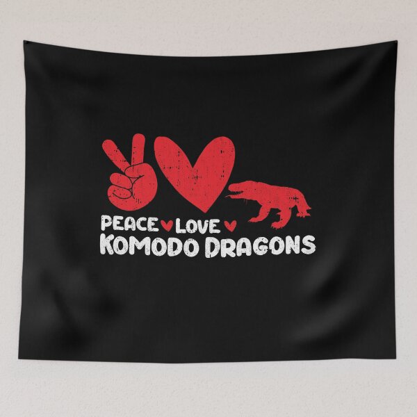 Item preview, Peace - Love - Komodo Dragons Animals lover designed and sold by GabbyKash.