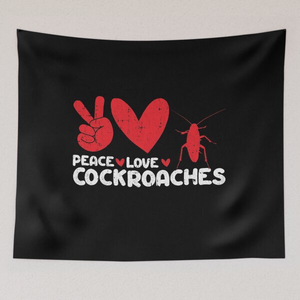 Item preview, Peace - Love - Cockroaches Animals lover designed and sold by GabbyKash.