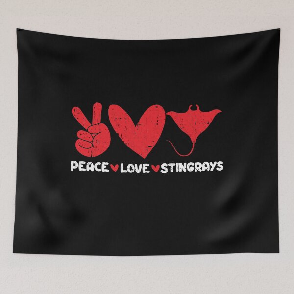 Item preview, Peace - Love - Stingrays Animals lover designed and sold by GabbyKash.