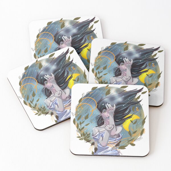 Item preview, Celestial Downpour - Moonlight Rain & Autumn Leaves designed and sold by Melluna Studio.