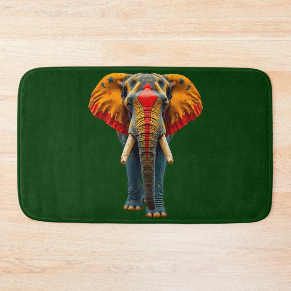 Item preview, Psychedelic Elephant Art - Colorful Trippy Animal Illustration designed and sold by Doodle-Bloom.