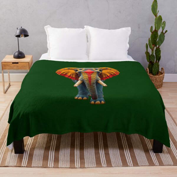 Item preview, Psychedelic Elephant Art - Colorful Trippy Animal Illustration designed and sold by Doodle-Bloom.