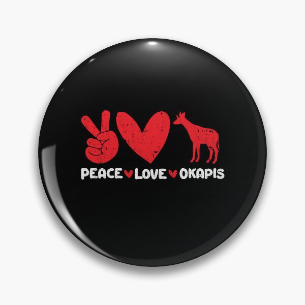 Item preview, Peace - Love - Okapis Animals lover designed and sold by GabbyKash.