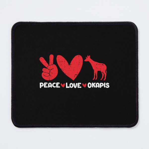 Item preview, Peace - Love - Okapis Animals lover designed and sold by GabbyKash.
