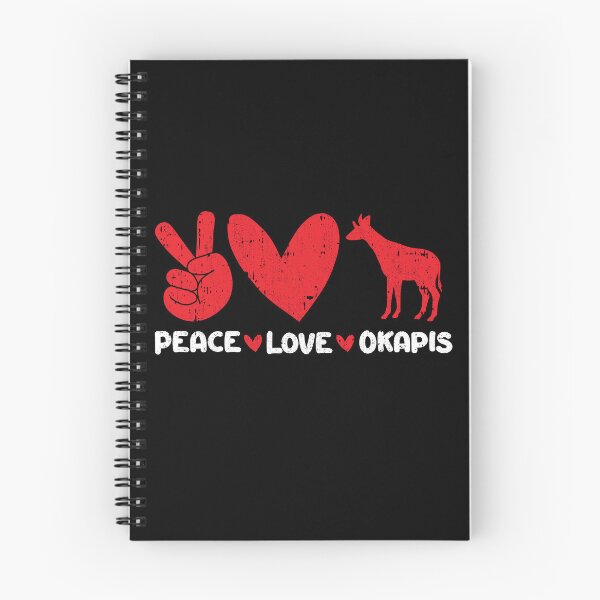 Item preview, Peace - Love - Okapis Animals lover designed and sold by GabbyKash.