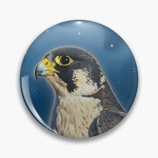 Item preview, Midnight Messenger: Peregrine Falcon Spirit & Night Sky Art designed and sold by chihuahuashower.