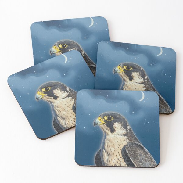 Item preview, Midnight Messenger: Peregrine Falcon Spirit & Night Sky Art designed and sold by chihuahuashower.