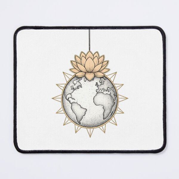 Item preview, Lotus Flower Earth Globe Hanging  designed and sold by VibeMax.