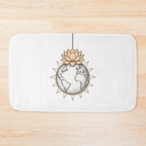 Item preview, Lotus Flower Earth Globe Hanging  designed and sold by VibeMax.