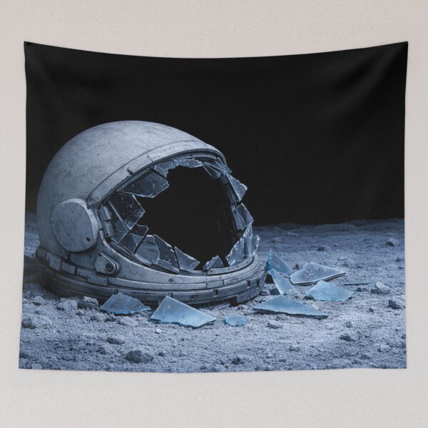 Item preview, Broken Space Helmet on Lunar Surface designed and sold by Ykvaere.