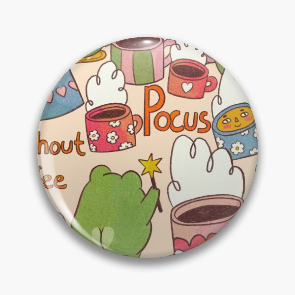 Item preview, Hocus Pocus Without Coffee I Can't Focus Frog designed and sold by Itouchedabee.