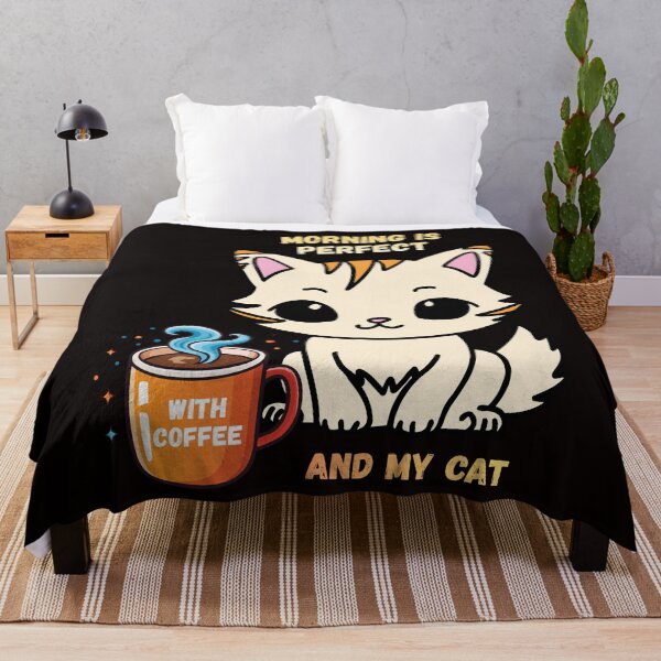 Item preview, Morning Is Perfect With Coffee And My Cat. designed and sold by Dinasshop.