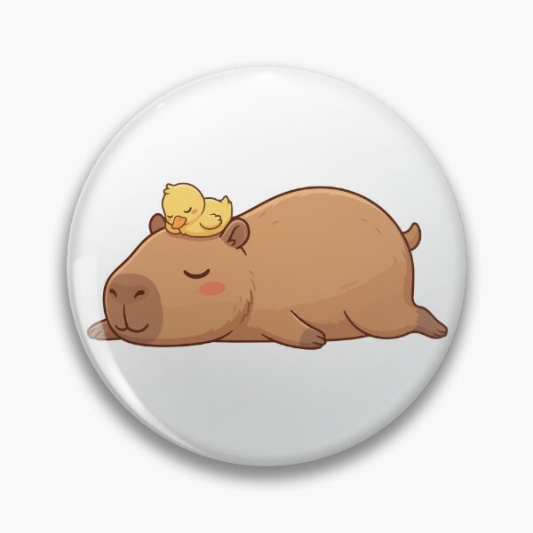 Item preview, Zen Furniture Lazy Capybara With Sleeping Duck designed and sold by Petzzz.