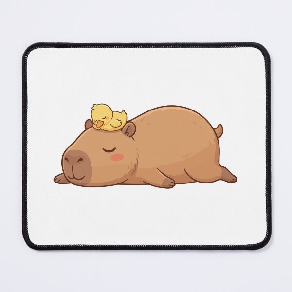Item preview, Zen Furniture Lazy Capybara With Sleeping Duck designed and sold by Petzzz.