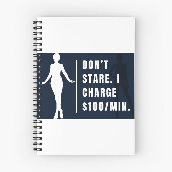 Item preview, Don’t Stare I Charge $100 Per Minute – Funny Sarcastic Quote Sticker designed and sold by Mildly Offensive Club.