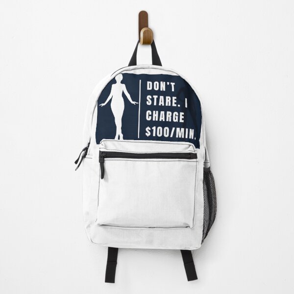 Item preview, Don’t Stare I Charge $100 Per Minute – Funny Sarcastic Quote Sticker designed and sold by Mildly Offensive Club.