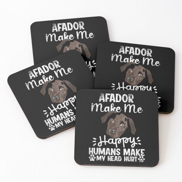 Item preview, Afador Make Me Happy Humans Make My Head Hurt Funny Humorous Dog Lovers designed and sold by CosmoKitsch.