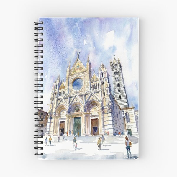 Artikelvorschau, Kathedrale von Siena, Toskana, Aquarell, Stadtansicht entworfen und verkauft von caracatita75.